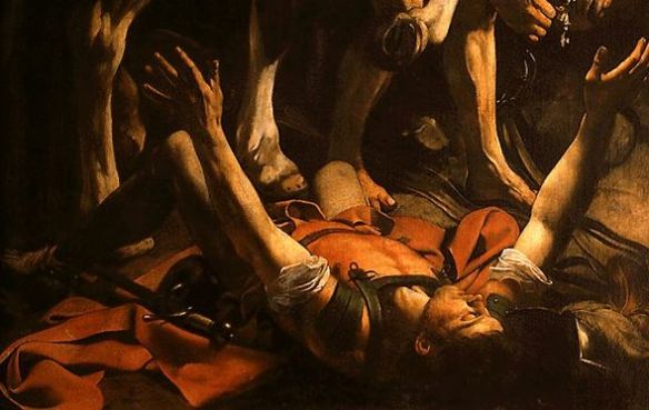 Detail, The Conversion of St. Paul,by Caravaggio.